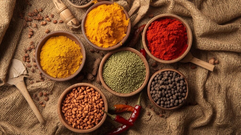 Organic Spice Bulk Exporters in India - haldi, kali mirch